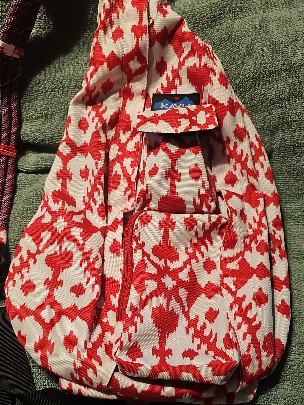 Kavu Dark Pink & White Printed Sling Jacket